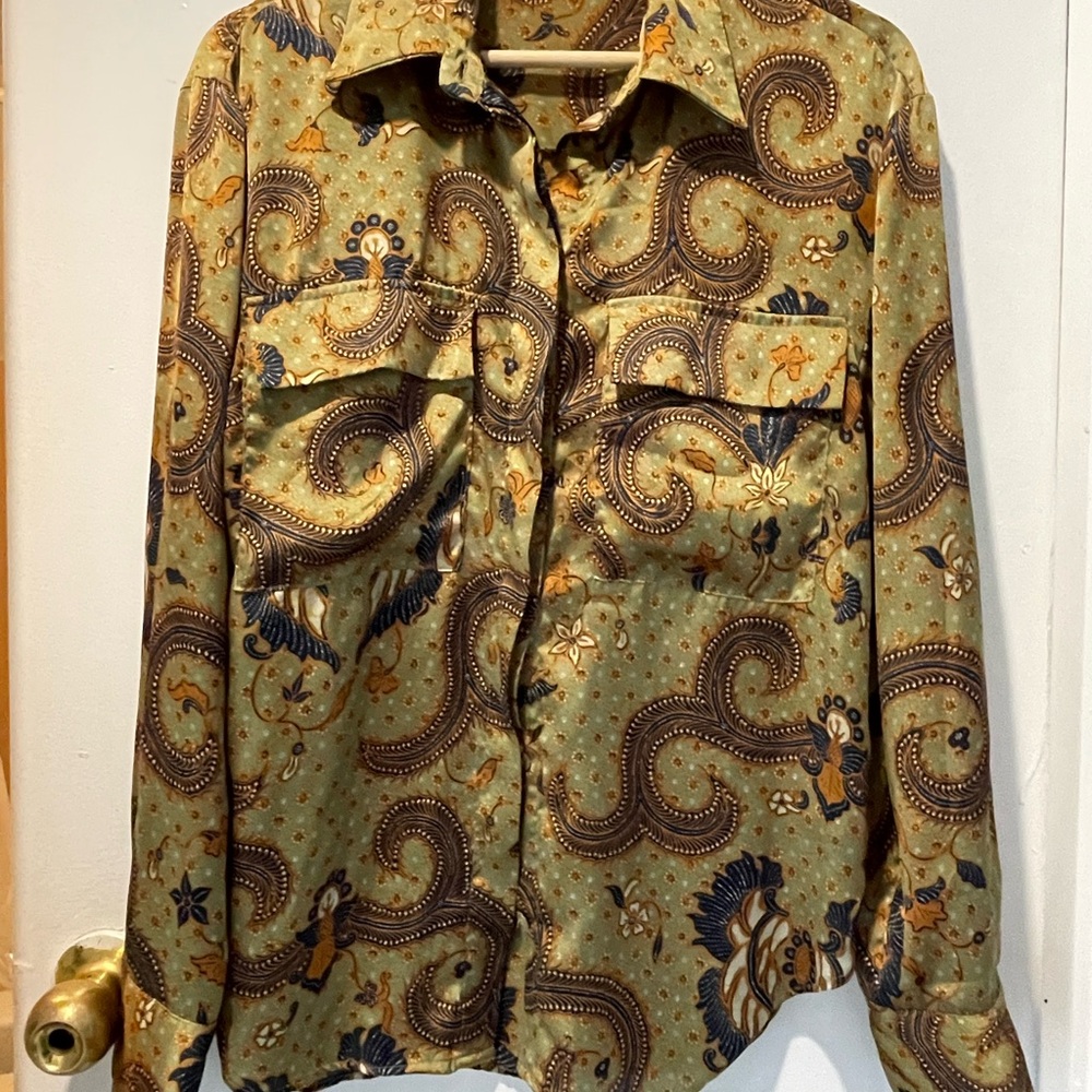 Paisley Button-Up Shirt